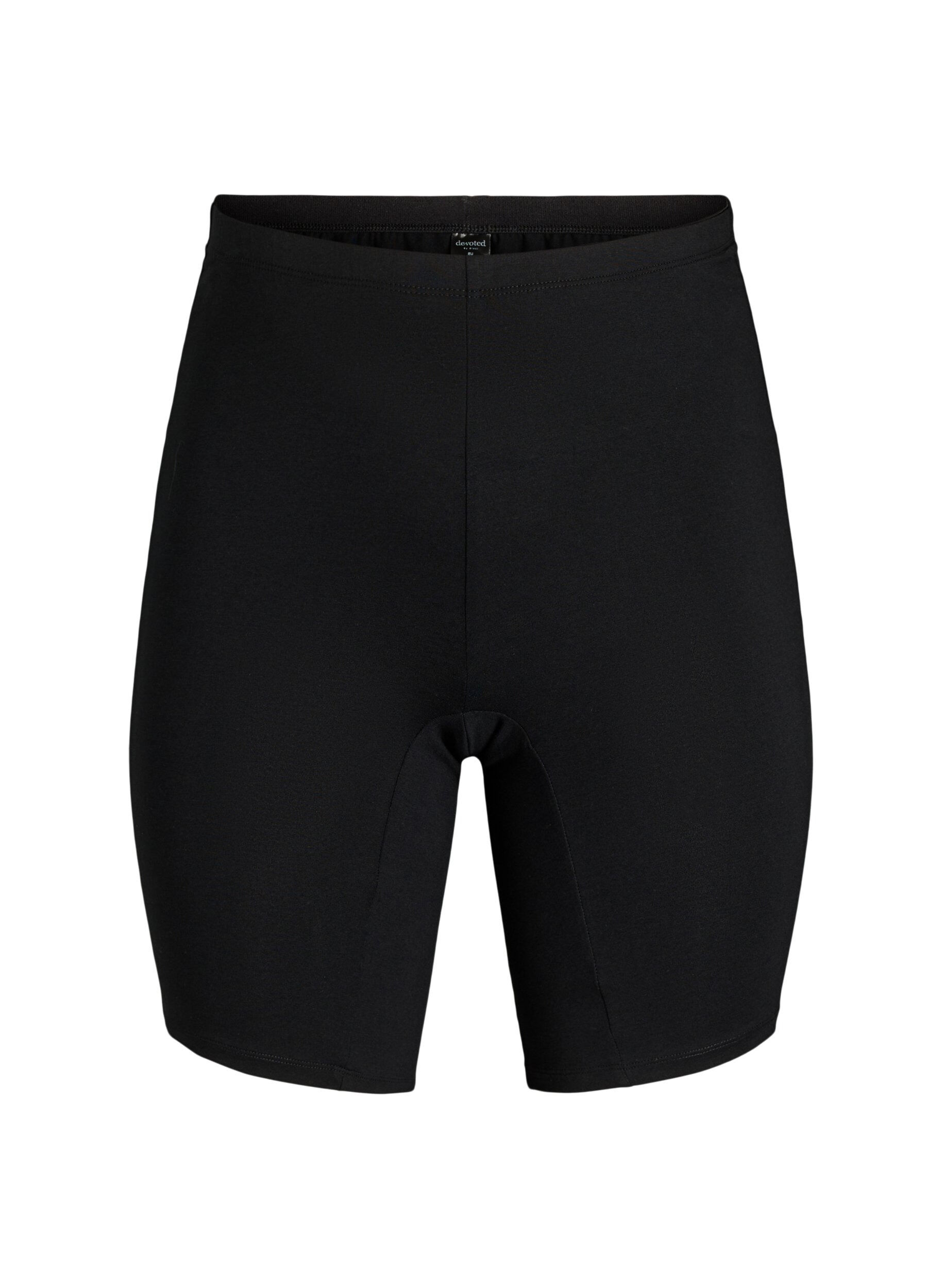 Zizzifashion Cotton panties with long legs, Black, Packshot image number 0