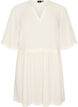 Tunic with crinkled texture and 1/2 sleeves, Vanilla, Packshot image number 0