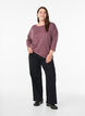 Jersey blouse with 3/4 sleeves, Red, Model image number 1