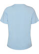 Cotton T-shirt with print, Blue, Packshot image number 1