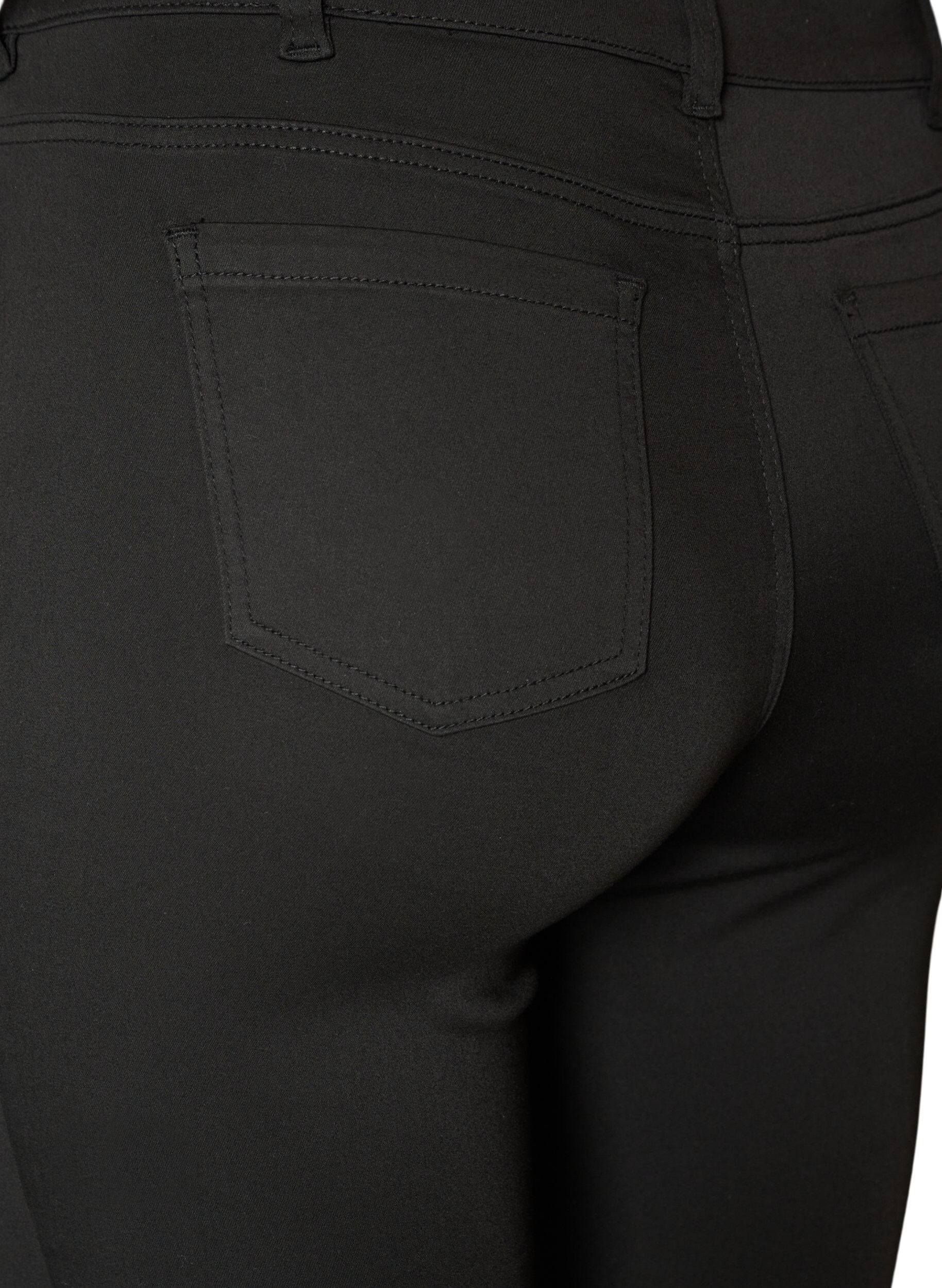 ZizzifashionEmily Stay Black jeans with regular waist, Black, Packshot image number 3
