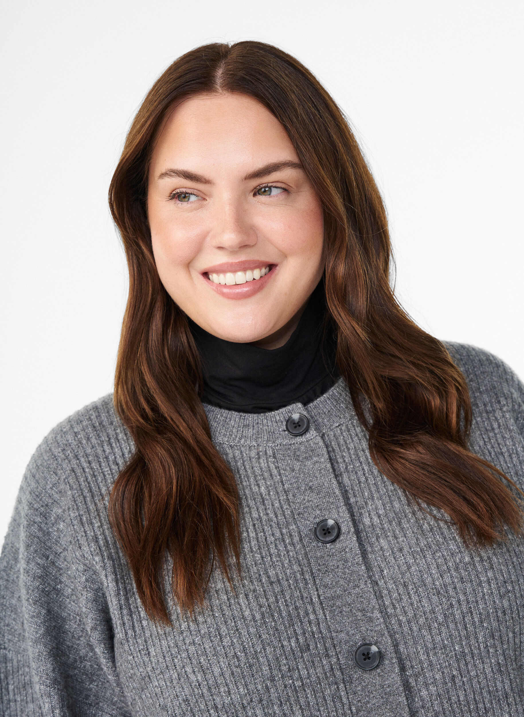 Collar insert with high neck, Black, Model