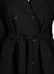 Trench coat with belt and slit, Black, Packshot image number 2