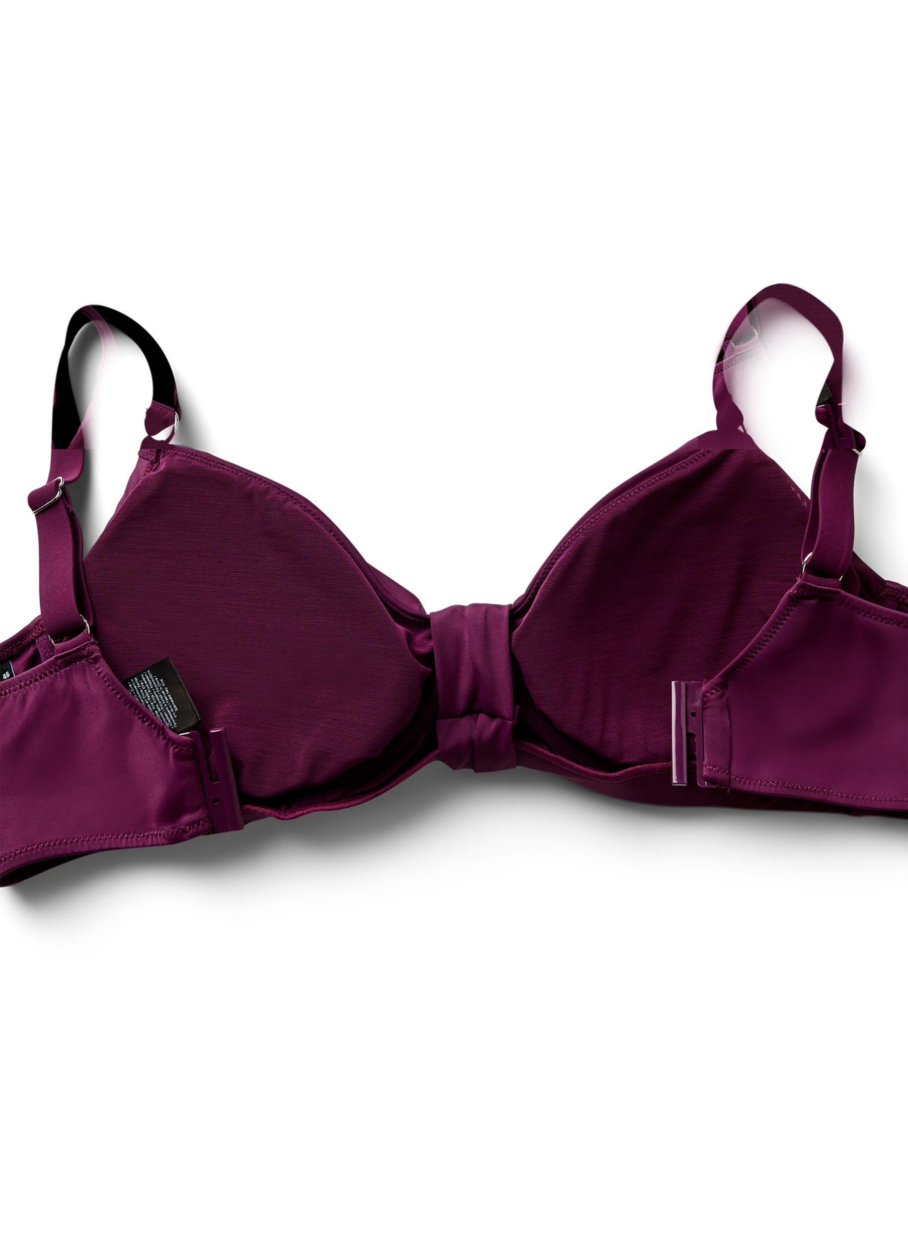 Zizzifashion Bikini top with underwire and knot detail, Purple, Packshot image number 3