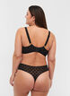 Polka dot mesh G-string 2-pack, Black, Model image number 1