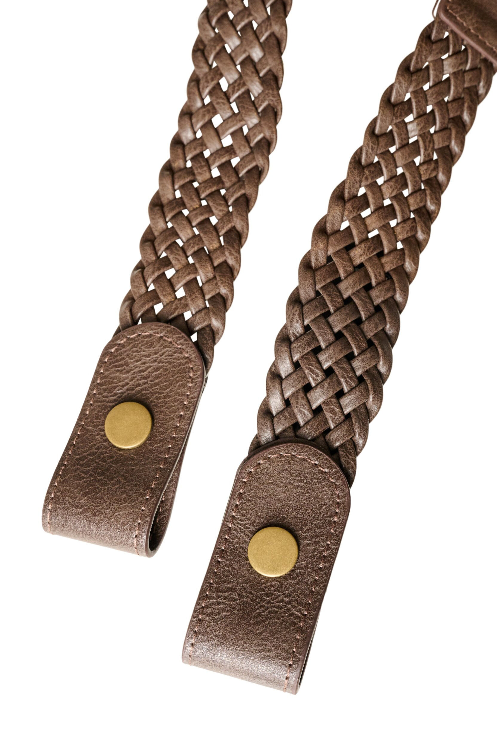 ZizzifashionBraided elastic belt, Brown, Packshot image number 2