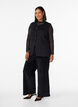 Sleeveless knit vest with decorative buttons, Black, Model image number 1