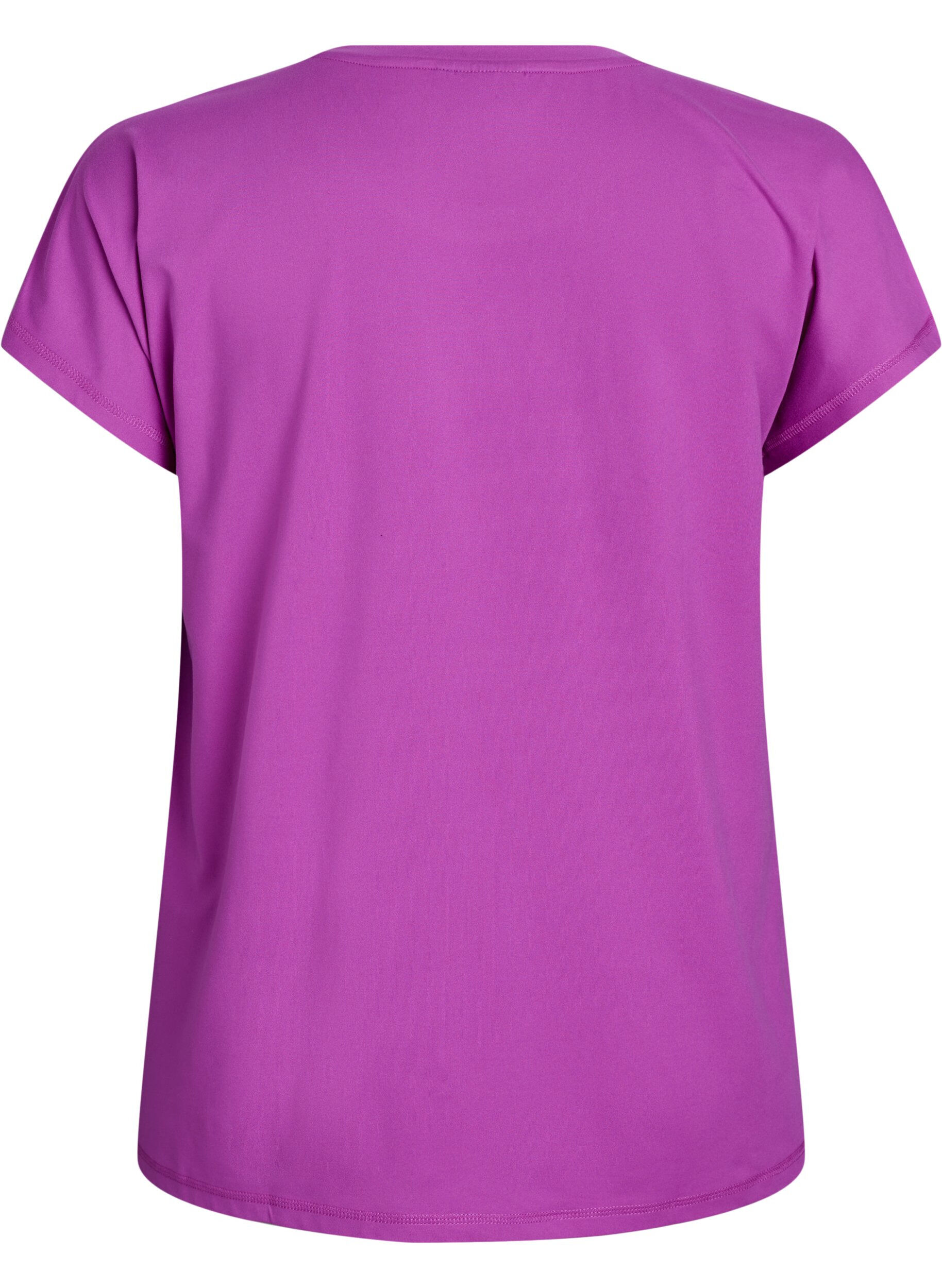 ZizzifashionSolid-coloured training T-shirt, Purple, Packshot image number 1