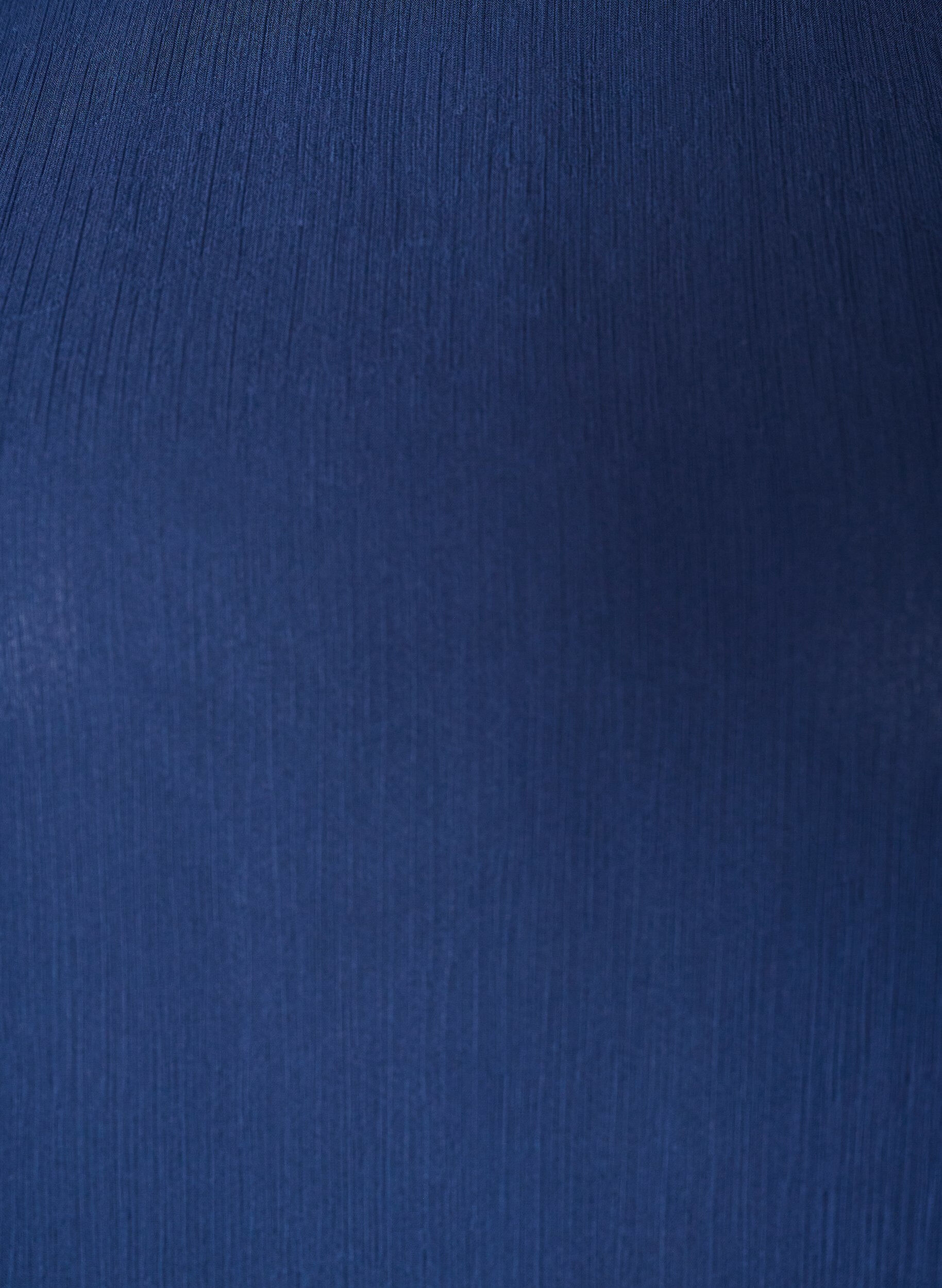 ZizzifashionChiffon blouse with sheer sleeves, Blue, Packshot image number 2