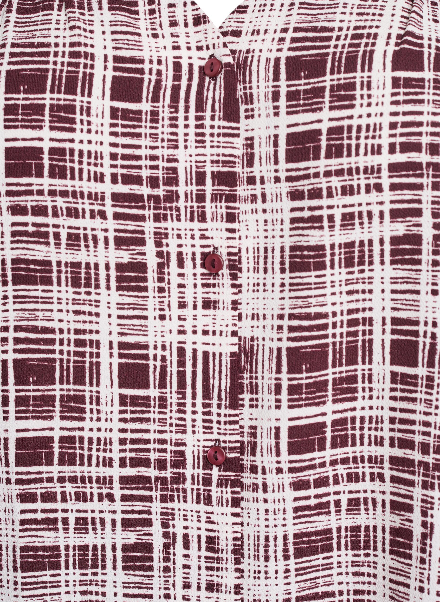 Zizzifashion Shirt blouse with 1/2 sleeves, Dark Bordeaux, Packshot image number 2