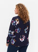 FLASH - Long sleeve blouse with print, Big Blue Flower, Model image number 1