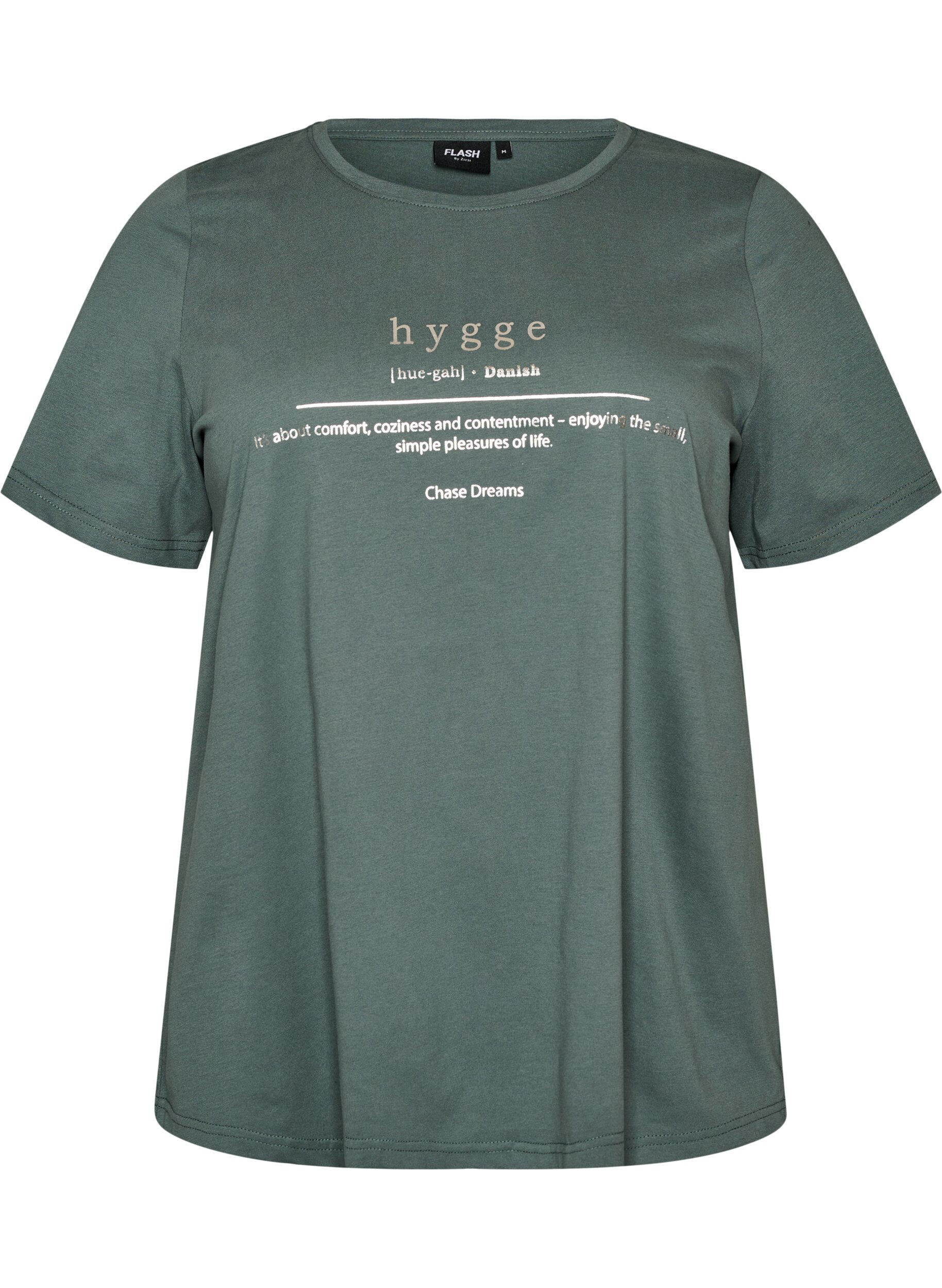 Zizzifashion T-shirt with motif, Green, Packshot image number 0