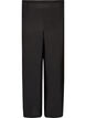 Viscose trousers with an elasticated waist and straight legs, Black, Packshot image number 0