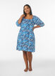 Beach dress in viscose with print, Blue, Model image number 1