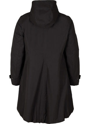 Jacket with pockets and hood, Black, Packshot image number 1