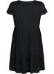 Pregnancy dress in broderie anglaise with breastfeeding function, Black, Packshot image number 1