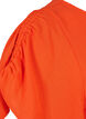 Short-sleeved blouse with wrinkles, Orange.com, Packshot image number 3