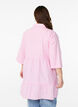 Striped tunic with 3/4 sleeves and an A-line shape, Pink, Model image number 2