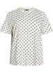Polka dot cotton T-shirt, Vanilla, Packshot image number 0