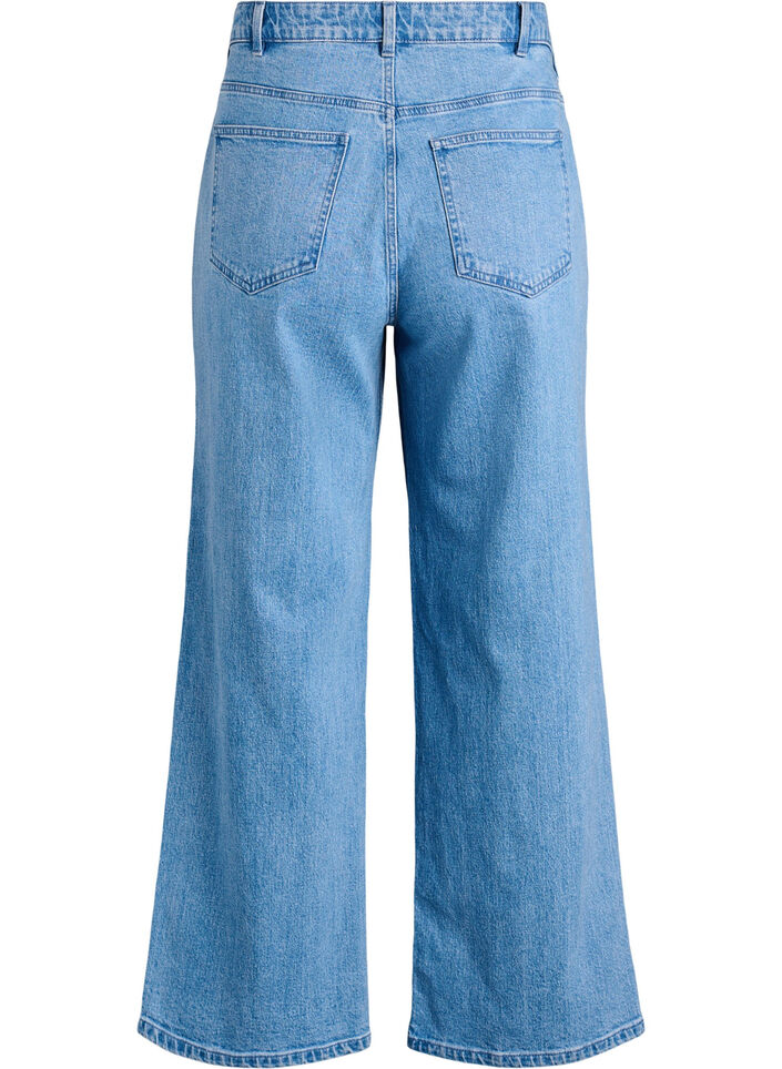 Wide leg jeans with high waist, Light Blue, Packshot image number 1