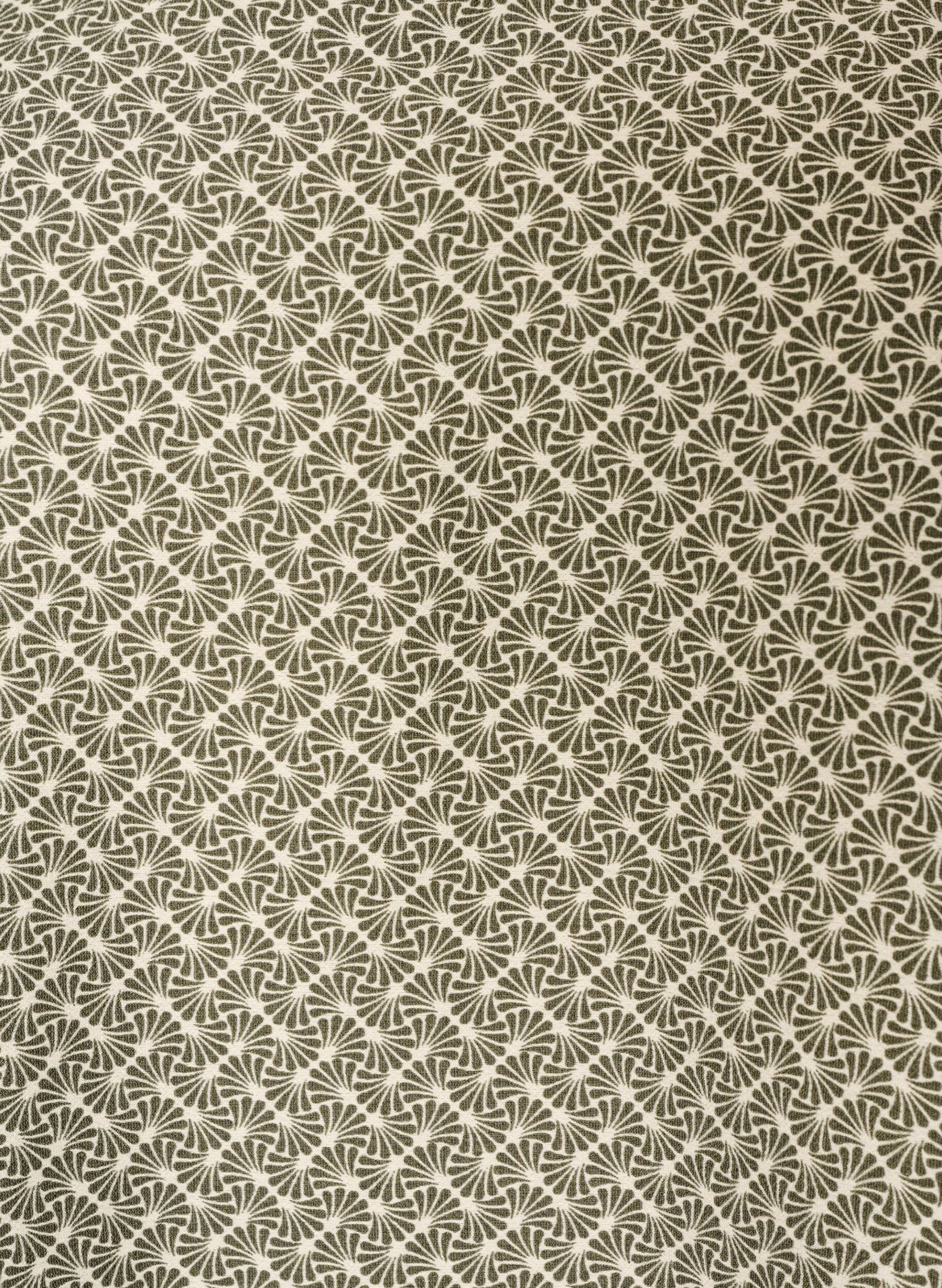 ZizzifashionPatterned viscose blouse with 3/4-sleeves, Green, Packshot image number 2