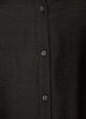 Viscose shirt with embroidered sleeves, Black, Packshot image number 2