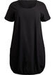 Short sleeve cotton dress, Black, Packshot image number 0