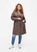 Trench coat with belt and slit, Chocolate Chip, Model image number 2