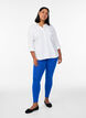 Basic viscose leggings, Blue, Model image number 1