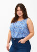 FLASH - Sleeveless top with print, Blue, Model image number 0