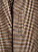 Short checked coat with double-breasted button fastening, Brown, Packshot image number 3