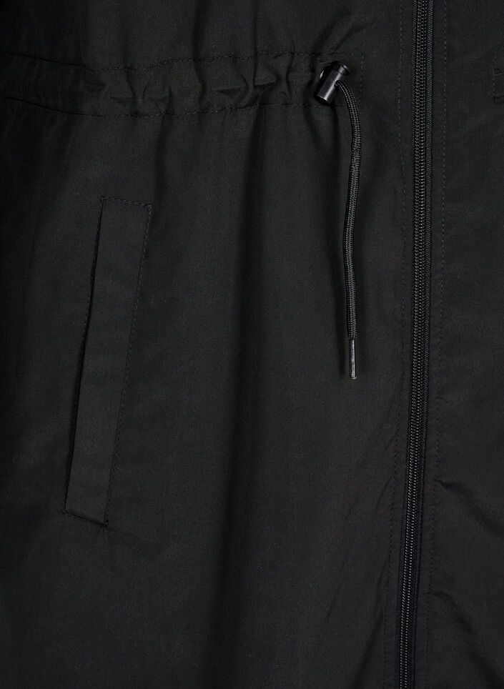 FLASH - Lightweight parka with a hood, Black, Packshot image number 3