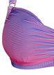 Striped underwired bikini top, Pink, Packshot image number 2