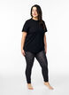 Viscose leggings with print, Black, Model image number 1