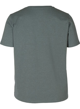 Short-sleeved nightshirt with print, Balsam Green, Packshot image number 1