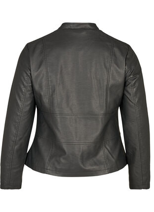 Faux leather jacket, Black, Packshot image number 1