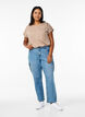 Loose fit cargo jeans with high waist, Light Blue, Model image number 0