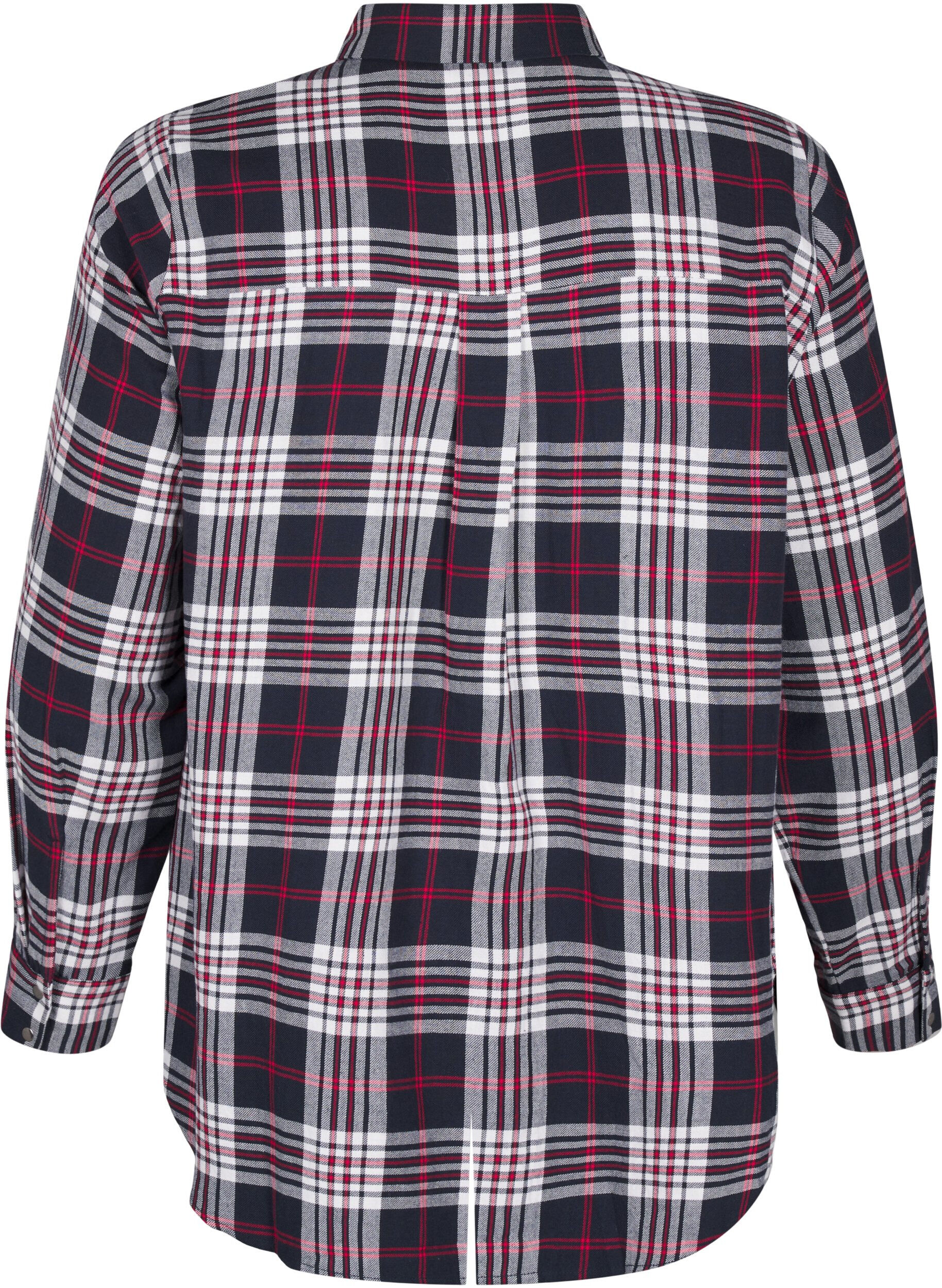 Zizzifashion Checked shirt with long sleeves, Check, Packshot image number 1