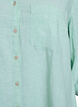 Shirt in linen and viscose with 3/4 sleeves, Green, Packshot image number 2