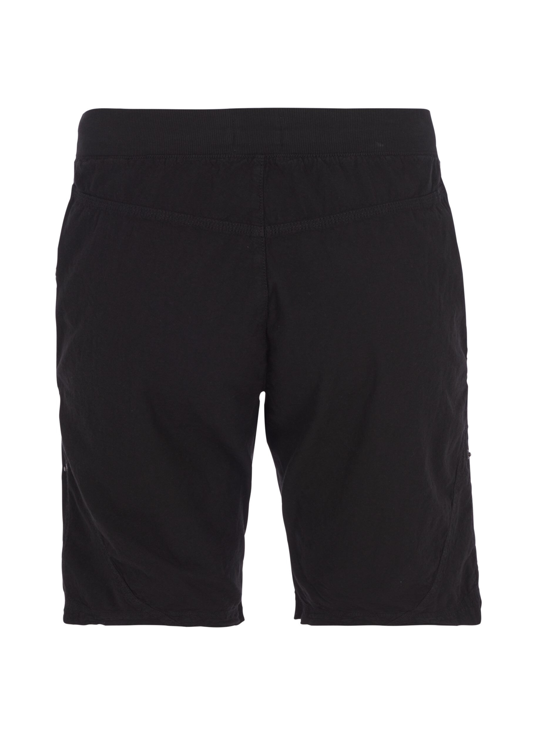Zizzifashion Loose cotton shorts with pockets, Black, Packshot image number 1