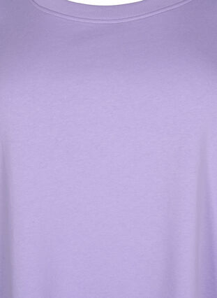 Sweater dress with short sleeves and slits, Lavender, Packshot image number 2