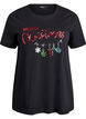Christmas t-shirt in organic cotton, Black, Packshot image number 0
