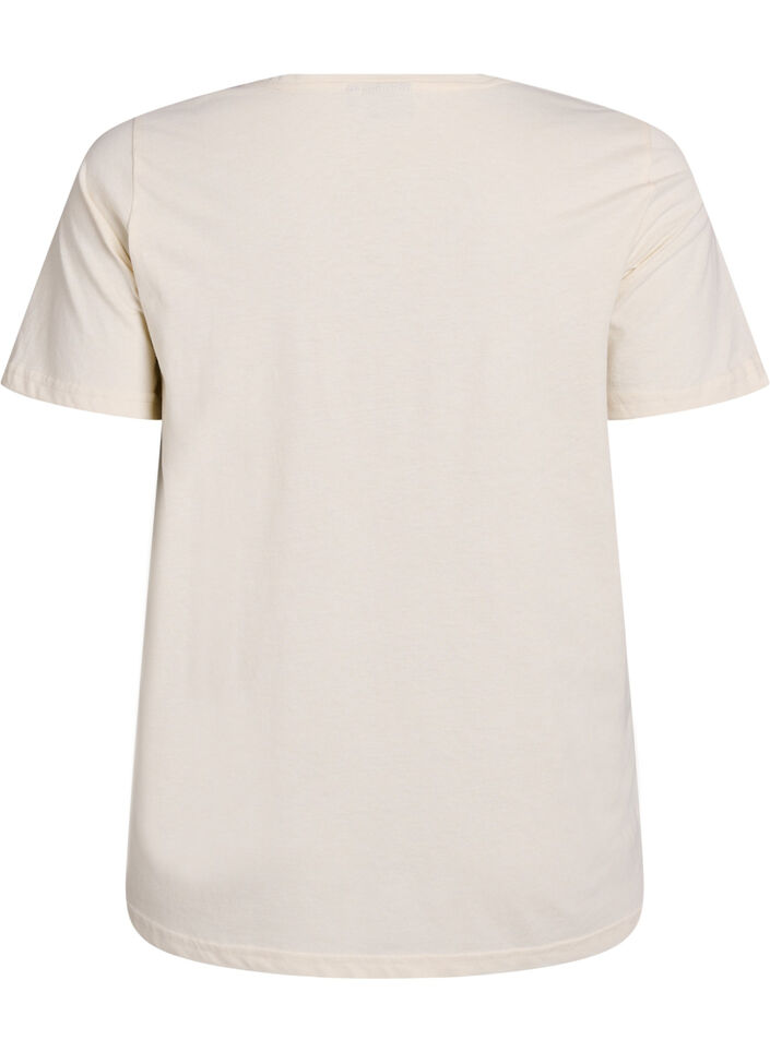 T-shirt with motif, Vanilla, Packshot image number 1