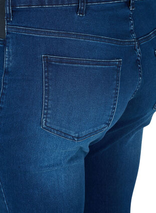 Super slim Amy jeans with elasticated waist, Dark blue denim, Packshot image number 3