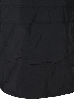 Anorak with a hood and pocket, Black, Packshot image number 3