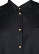 Long-sleeved linen and viscose shirt, Black, Packshot image number 2