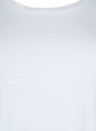 T-shirt in cotton with embroidery anglaise, Bright White, Packshot image number 2
