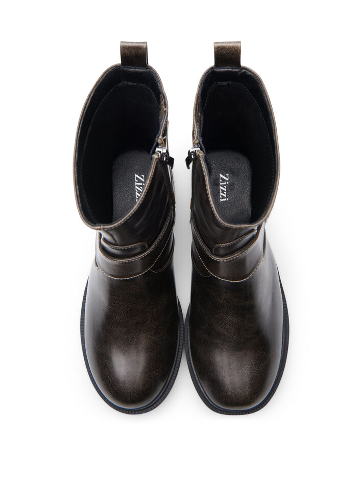 Short biker boot, Brown, Packshot image number 2