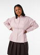 Loose checked shirt with a tie-belt, Rose, Model image number 0