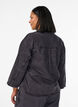 Loose denim shirt with 3/4-sleeves, Grey, Model image number 2
